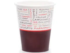 Drinkbeker uit karton 230 ml diameter 80 mm 1000 stuks