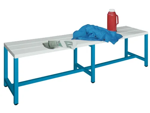 omkleedbank,HxLxD 430x1500x370mm,onderstel RAL5012