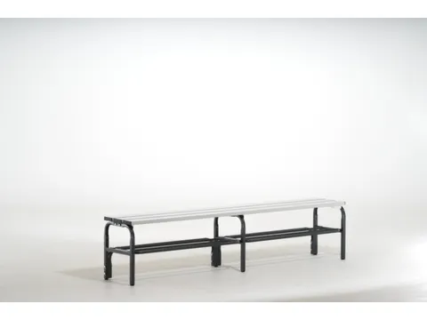 omkleedbank,HxL 450x1500mm,alu. lijsten,frame poedercoat.,RAL7016