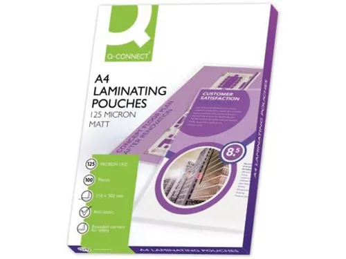 Lamineerhoes A4 Mat Transparant 216x303mm 2x125 Micron Doos 100 stuks