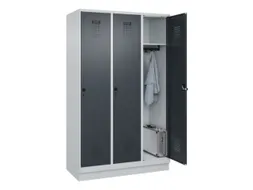 locker,HxBxD 1950x1200x500mm,3vak,vak B 400mm,draaigrendel,sokkel