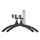 Wandgarderobe HIQ 2 hangers zwart aluminium grijs