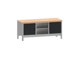 werkbank,HxBxD 870x1850x725mm,multiplexblad,draagverm. 1000kg,4voeten