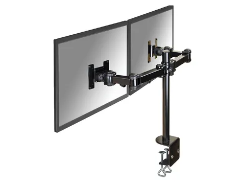Monitorarm FPMA-D960D 2 Schermen 10-27 Inch met Klem Zwart