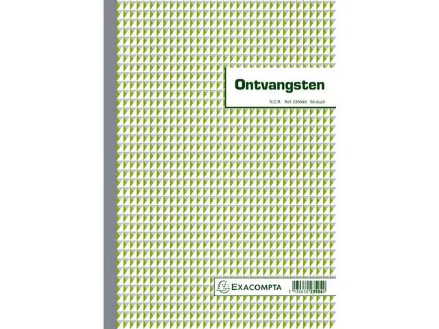 Kasboek Exacompta Manifold ontvangsten dupli 50vel NL