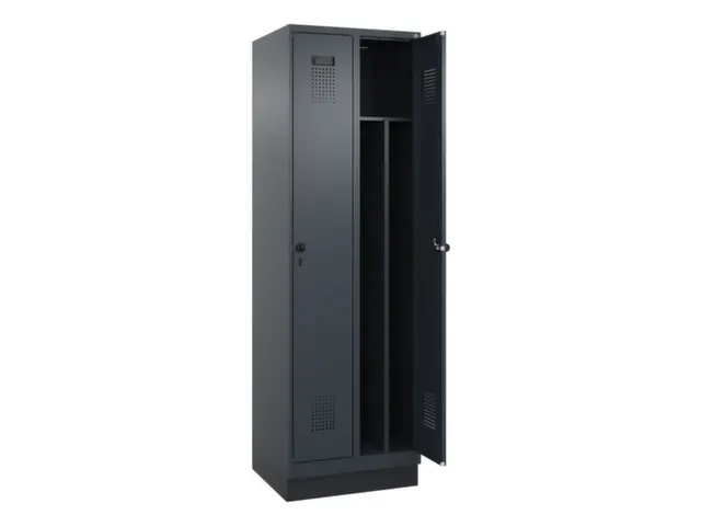 locker voor scheiding van kleding,HxBxD 1950x600x500mm,2vak