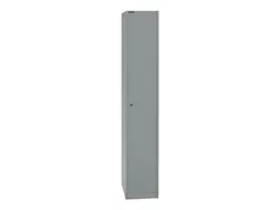 garderobekast,HxBxD 1802x305x457mm,1vak,cil.-slot,romp zilverkleurig