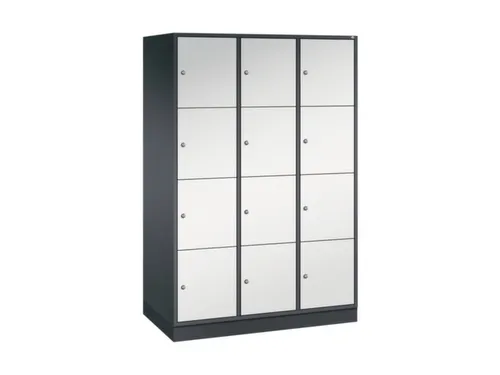 grootvolume-lockersysteem,RAL 7021/RAL 7035,HxBxD 1950x1220x600mm