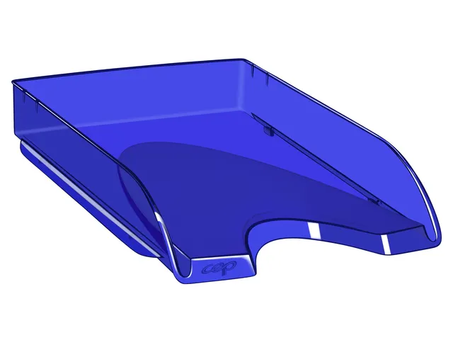 Bac a courrier bleu transparent - Happy