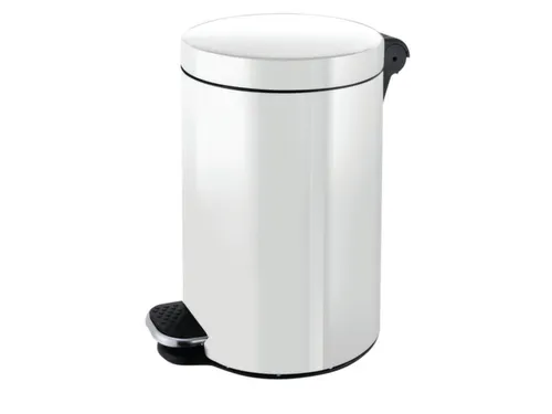 pedaalemmer,5l,HxØ 280x210mm,binnenbak kunststof,romp staal wit