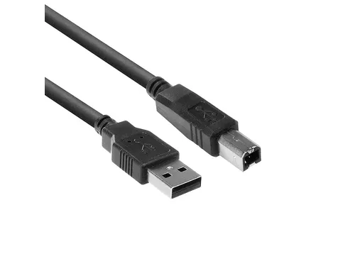 Kabel ACT USB USB-B 2.0 M zwart 1.8 meter