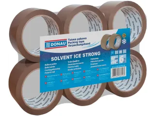 Donau Solvent verpakkingstape PP 48mmx60m 42 micron bruin - 6