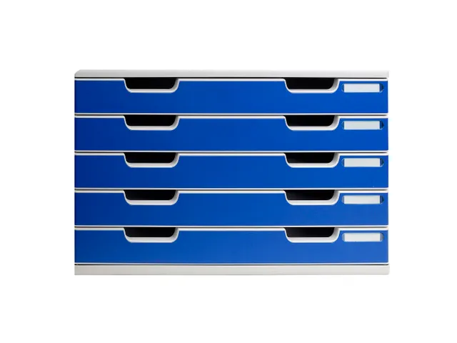 Ladenblok MODULO A3 5 laden Classic Blauw Grijs