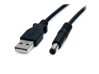 2m USB naar 5,5 mm voedingskabel type M connector - 1