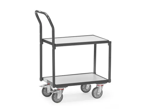 Esd-etageroller Met Duwbeugel 935400 250kg 605x405mm 2 Etages