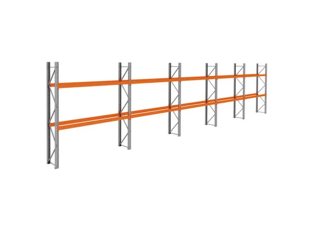 palletstelling,basis+4xaanbouw,HxBxD 3360x14100x750mm,vakl. 3000kg