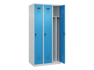locker voor scheiding van kleding,HxBxD 1850x900x500mm,3vak - 1