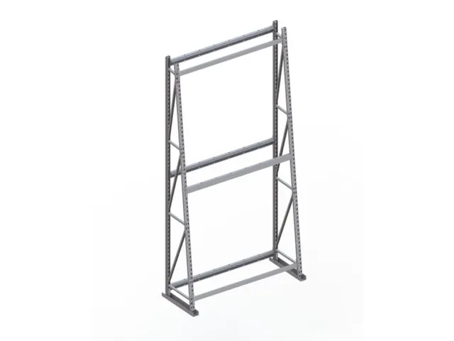 magazijnrek voor profielen,grondveld,eenzijdig,HxBxD 3000x1400x500mm