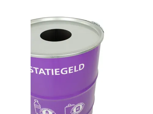 The BinBin Afvalbak Statiegeld met inwerpopening 200 Liter Paars