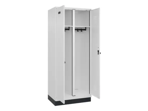 locker voor scheiding van kleding,HxBxD 1950x800x500mm,2vak