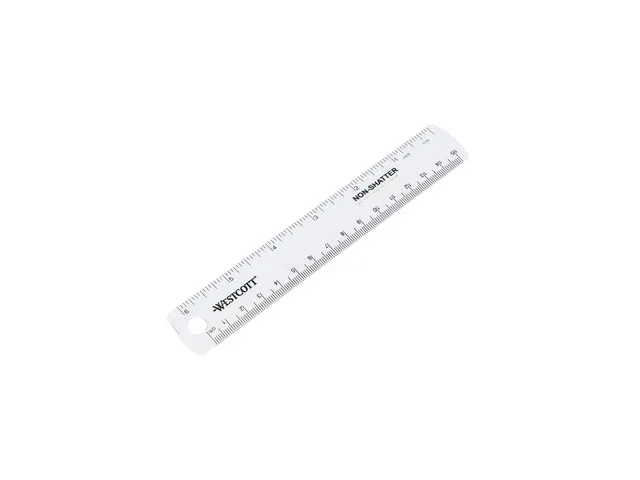 Règle Westcott plastique 15cm flexible pour gauchers