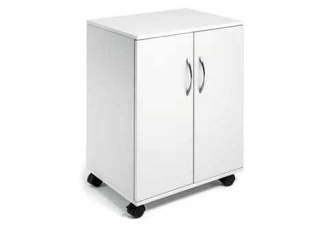 bijzetkast,HxBxD 748x528x400mm,wit,2niveaus,1 OH