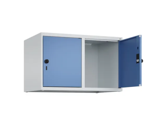 opzetkast,v. locker,2vak.,vak B 400mm,HxBxD 500x800x500mm,vleugeldeur