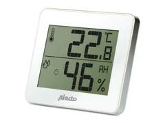 Thermometer hygrometer Alecto WS-55 wit - zilver