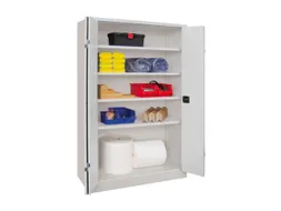 Ruime Vouwdeurkast 1950x1200x400mm 4legborden Ral7035 Front Ral7035