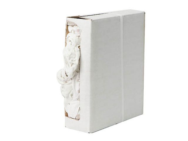 Euro Products Chiffon de nettoyage coton blanc 1ère qualité boîte