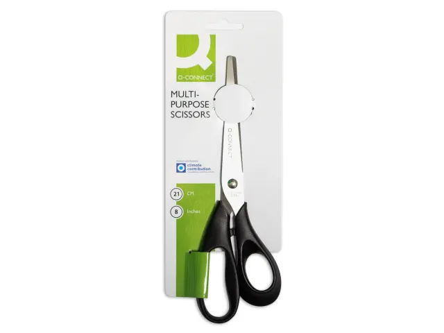 Schaar Universeel Rechtshandig 21cm Asymmetrische Ogen Zwart