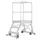 bordestrap,bordes H 0,73m,3treden,aluminium,wielen