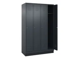 locker,HxBxD 1950x1200x500mm,4vak,vak B 300mm,cil.-slot,sokkel