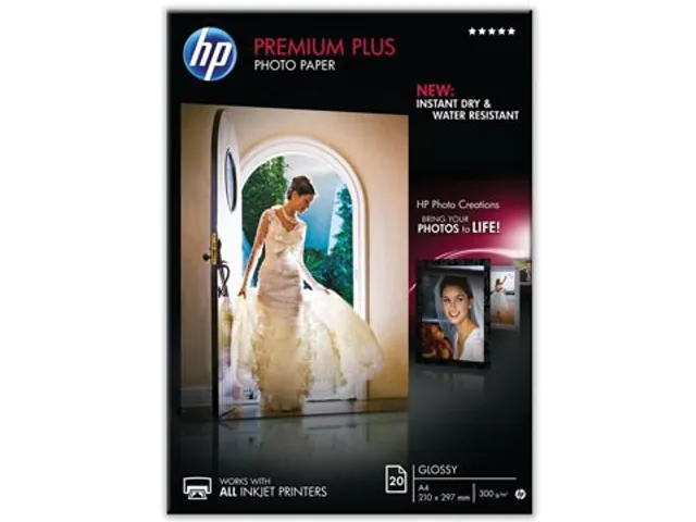 Premium Plus fotopapier A4 300 gram 20 vel glanzend