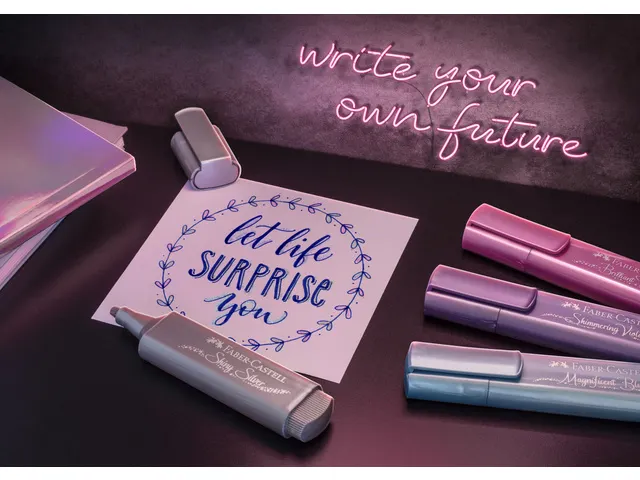 Markeerstift Faber-Castell Metallic etui á 4 stuks