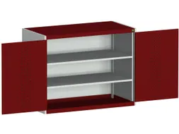 kast met geperforeerde platen,HxBxD 1000x1300x525mm,2xStalen bodem