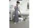 Microfiber Damp42 microvezel vlakmop donkergrijs klittenband 400mm
