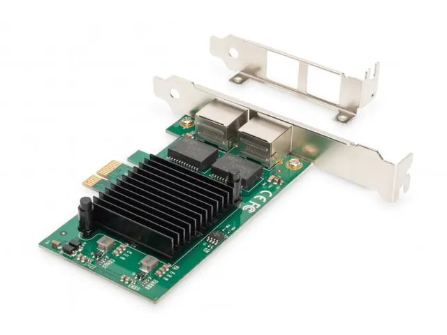 2-poorts Gigabit Ethernet-netwerkkaart,RJ45,PCI Express Intel-chipset