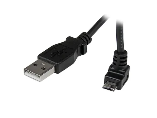 2m micro USB-kabel A-naar-micro-B met opwaartse hoek