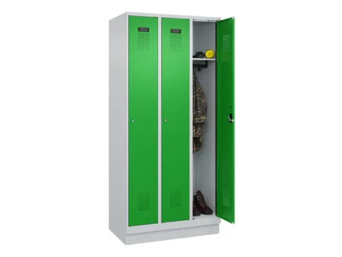 locker,HxBxD 1950x900x500mm,3vak,vak B 300mm,cil.-slot,sokkel
