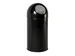 Poubelle à ouverture Push avec liner 40 litres noir