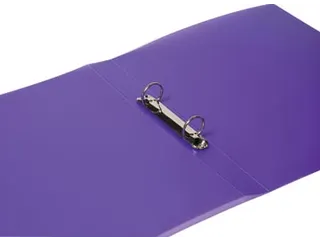 Ringmap A4 PP 2 Ringen 25mm Transparant Violet - 2