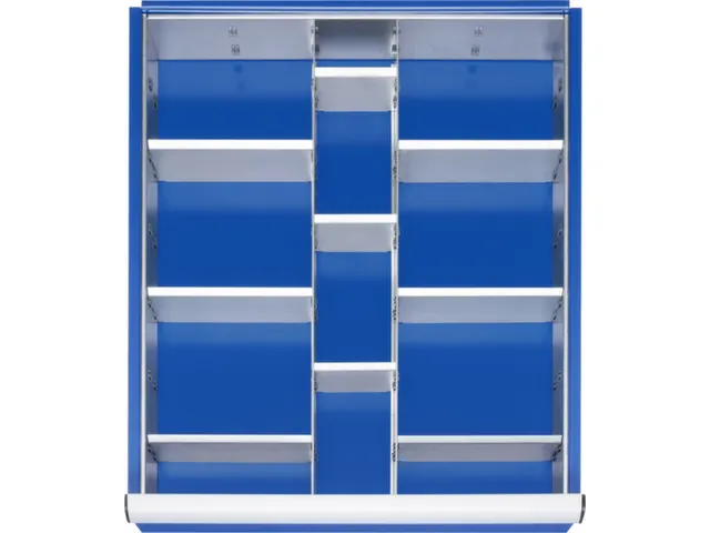 Indelingsset,M. Rasterprofiel,2Lengteverdeler/9Scheidingsplaten