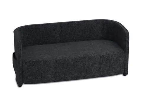 sofa,2-zits,stof donkergrijs,HxBxD 760x1570x760mm,2zijvakken