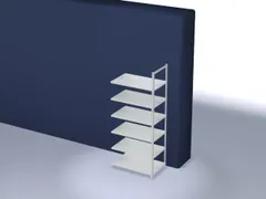 dossierstelling,aanbouwveld,HxBxD 2200x1000x600mm,vaklast 90kg