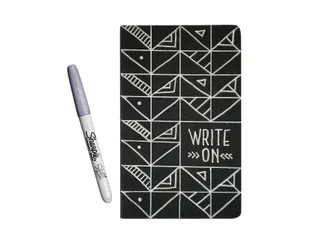 Viltstift Sharpie Fijne punt rond 0.9mm Metallic Zilver op blister - 2