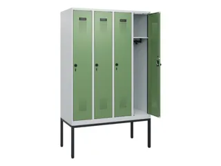 schoollocker,HxBxD 1950x1200x500mm,4vak,vak B 300mm,draaigrendel - 1