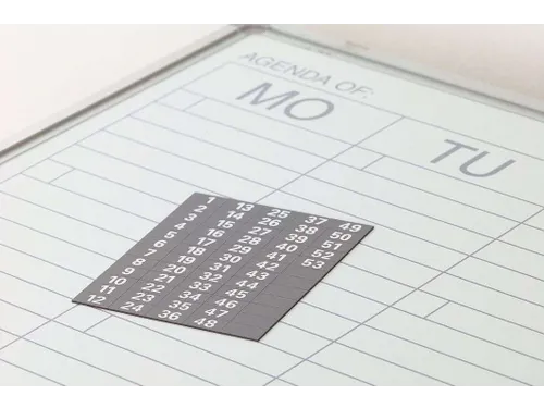 Weeknummers voor weekplanner 60x120cm, 52 stuks