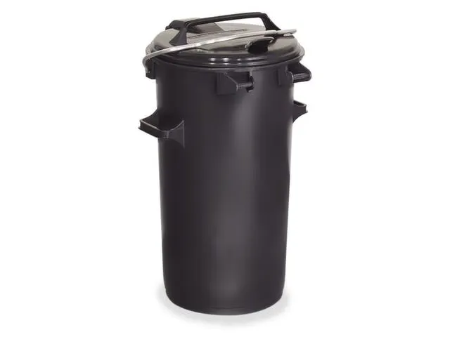 Vuilnisbak Pe Ø Boven/onderaan 390/300Mm H 730 Mm 1 Beugel-/2 Handgre