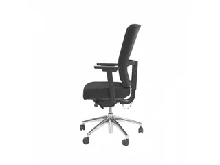 Bureaustoel 300-NEN Comfort Zwarte stof en Aluminium voetkruis - 3